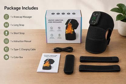 GoRelief Cordless Heated Knee & Shoulder Massager for Joint Pain, Arthritis & Muscle Recovery