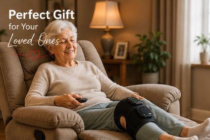 GoRelief Cordless Heated Knee & Shoulder Massager for Joint Pain, Arthritis & Muscle Recovery