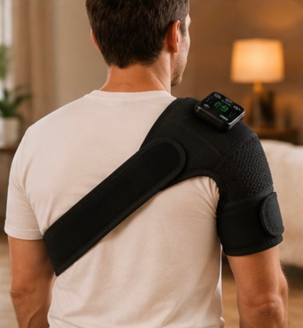 GoRelief Cordless Heated Knee & Shoulder Massager for Joint Pain, Arthritis & Muscle Recovery